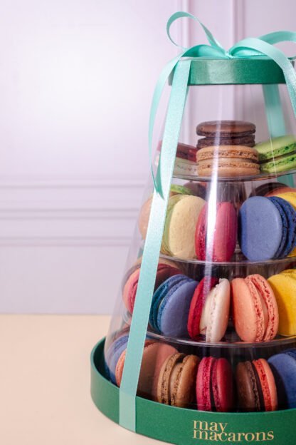 Caixa torre de macarons com 4 andares e 45 un - Imagem 2