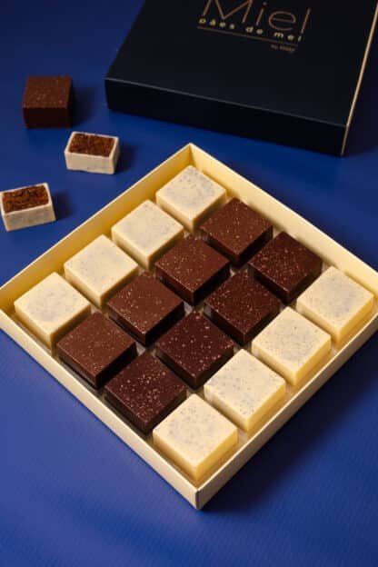 Caixa com 16 pães de mel