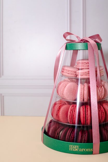 Caixa torre de macarons degradê com 4 andares e 45 unidades - Imagem 2
