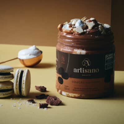 Pote de Gelato Artisano de 500 ml - Edição Macarons