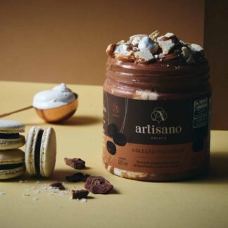 Pote de Gelato Artisano de 500 ml - Edição Macarons