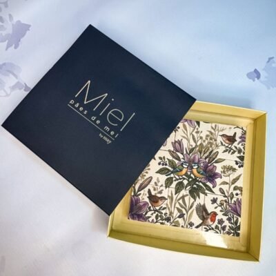 Caixa 9 pães de mel -  Flores e passaros