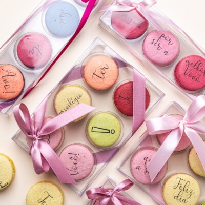 Caixa com 6 Macarons - Dia dos Avós