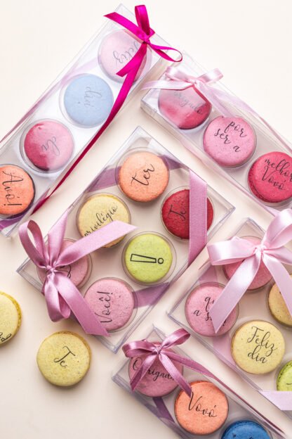 Caixa com 6 Macarons - Dia dos Avós