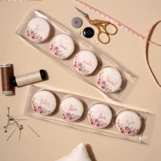 Caixa com 4 Macarons - Dia dos Avós ( floral )