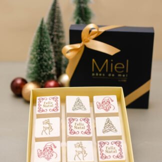 Caixa  9 pães de mel - Símbolos de Natal