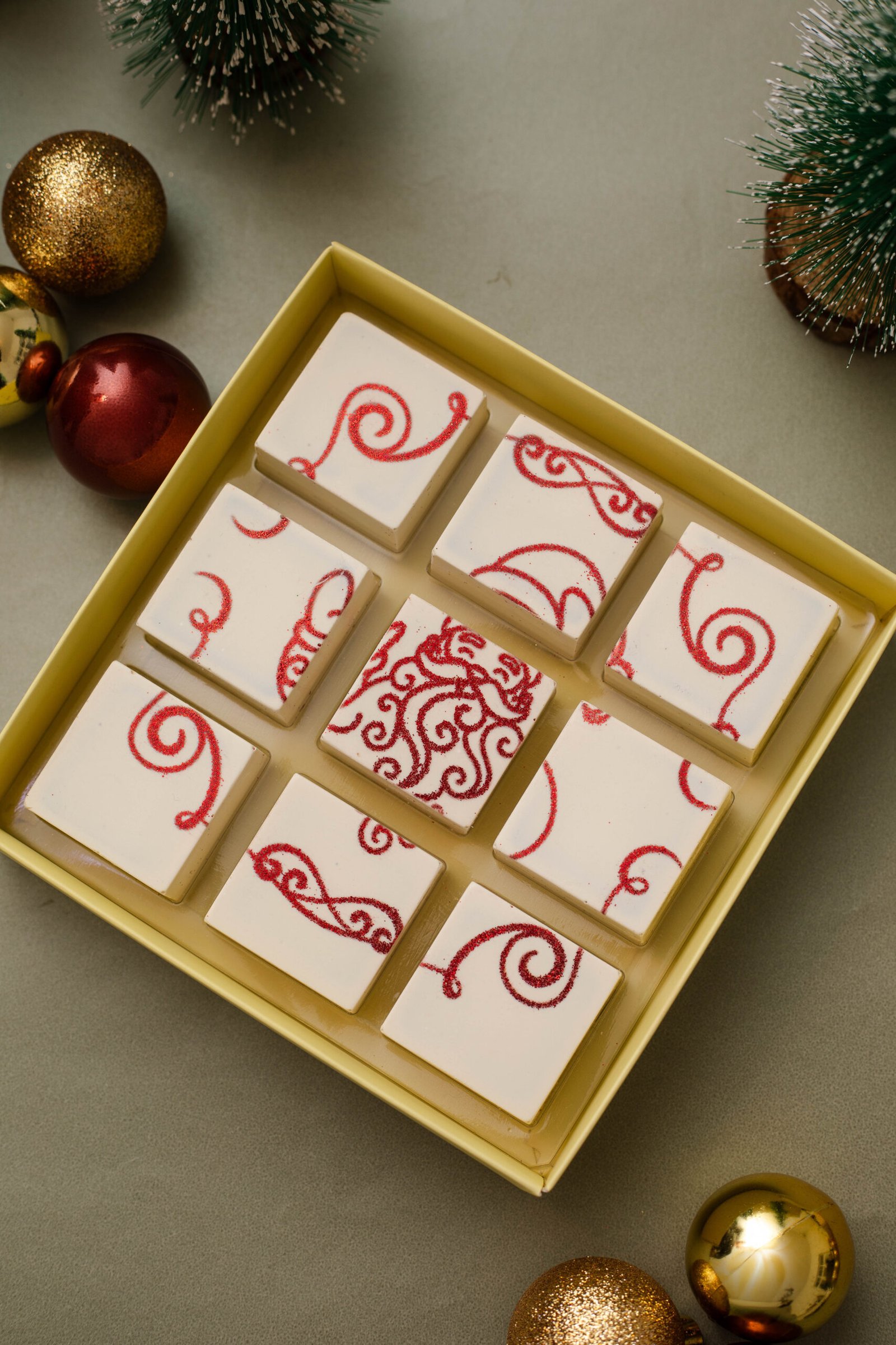 Caixa 9 pães de mel - Mosaico Papai Noel - Imagem 3