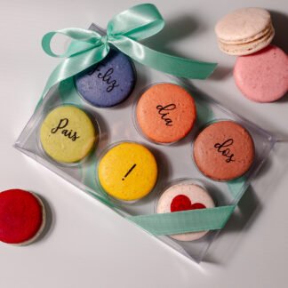 Caixa com 6 Macarons - Feliz Dia dos Pais
