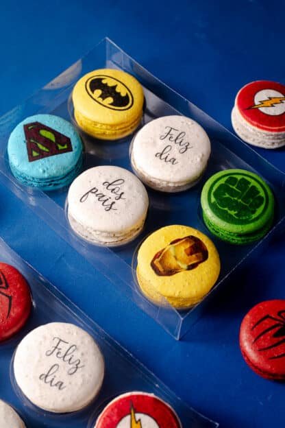 Caixa com 6 Macarons - Super Heróis - Imagem 2