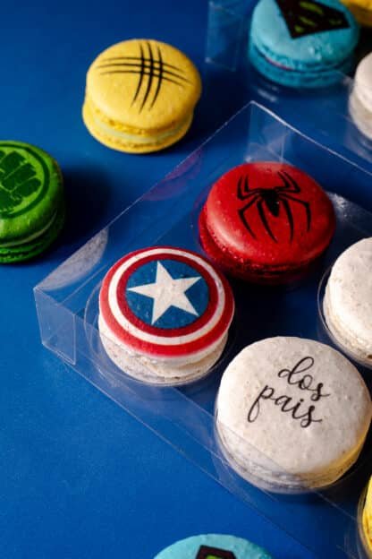 Caixa com 6 Macarons - Super Heróis - Imagem 3