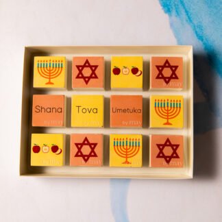 Caixa com 12 pães de mel - Rosh Hashaná