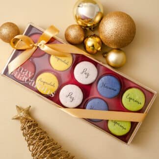 Caixa com 10 macarons - Desejos