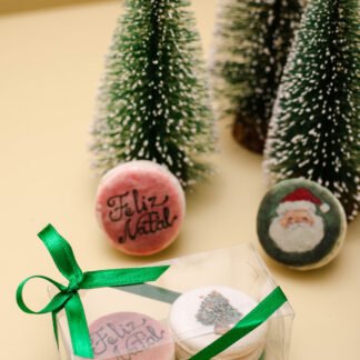 Caixa 2 macarons - Aquarelas Polly Degan