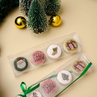 Caixa 4 macarons - Aquarelas Polly Degan