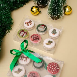 Caixa com 6 Macarons - Aquarelas da Polly Degan