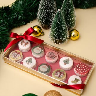 Caixa 10 macarons - Aquarelas Polly Degan