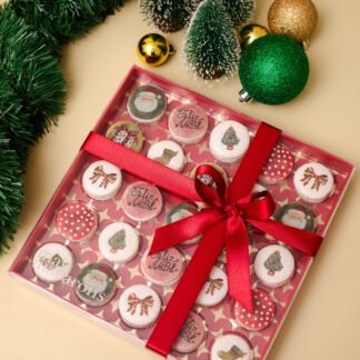 Caixa 25 macarons - Aquarelas  Polly Degan