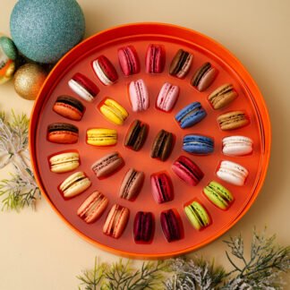Caixa 32 mini macarons