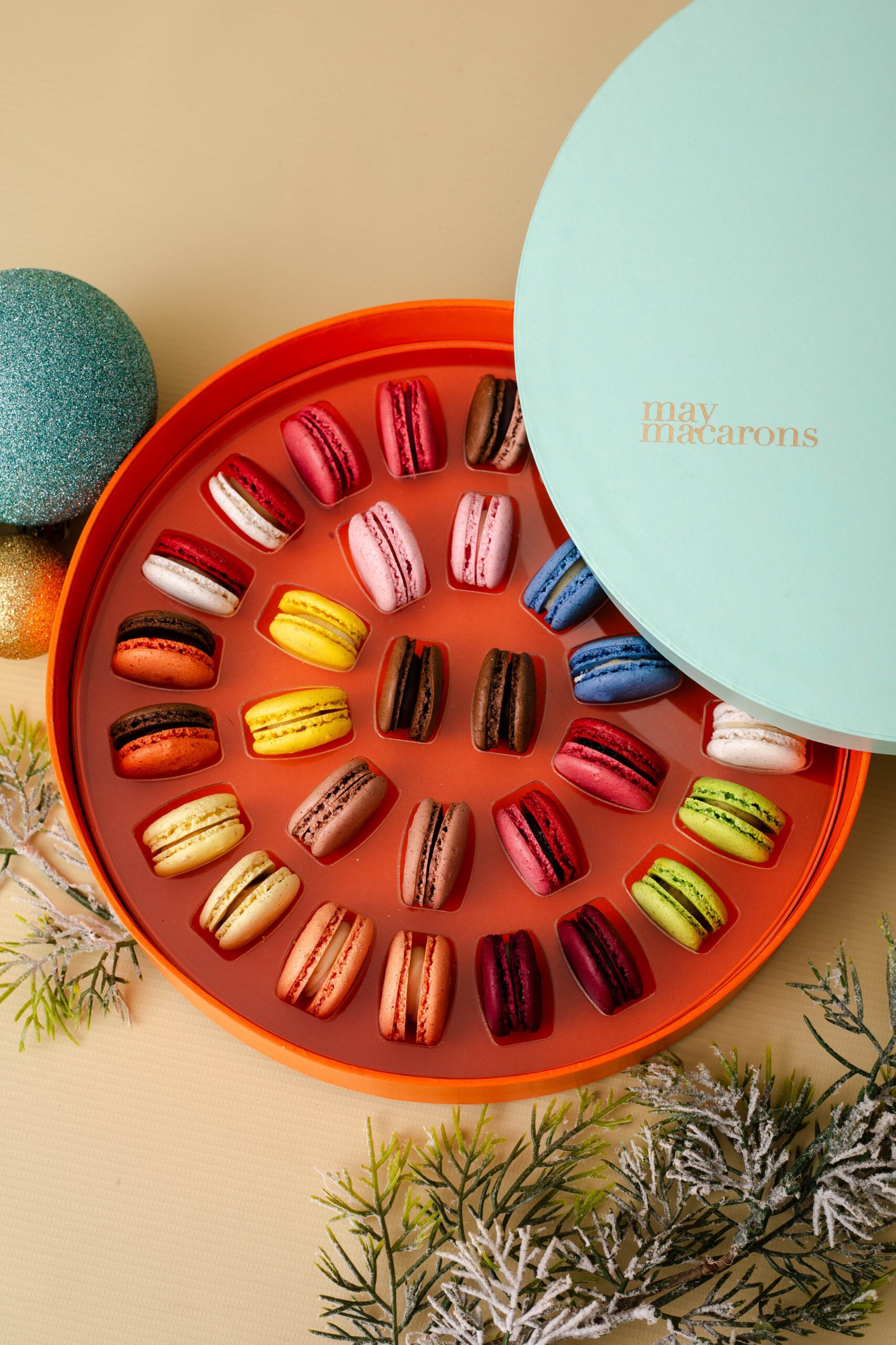 Caixa 32 mini macarons - Imagem 3