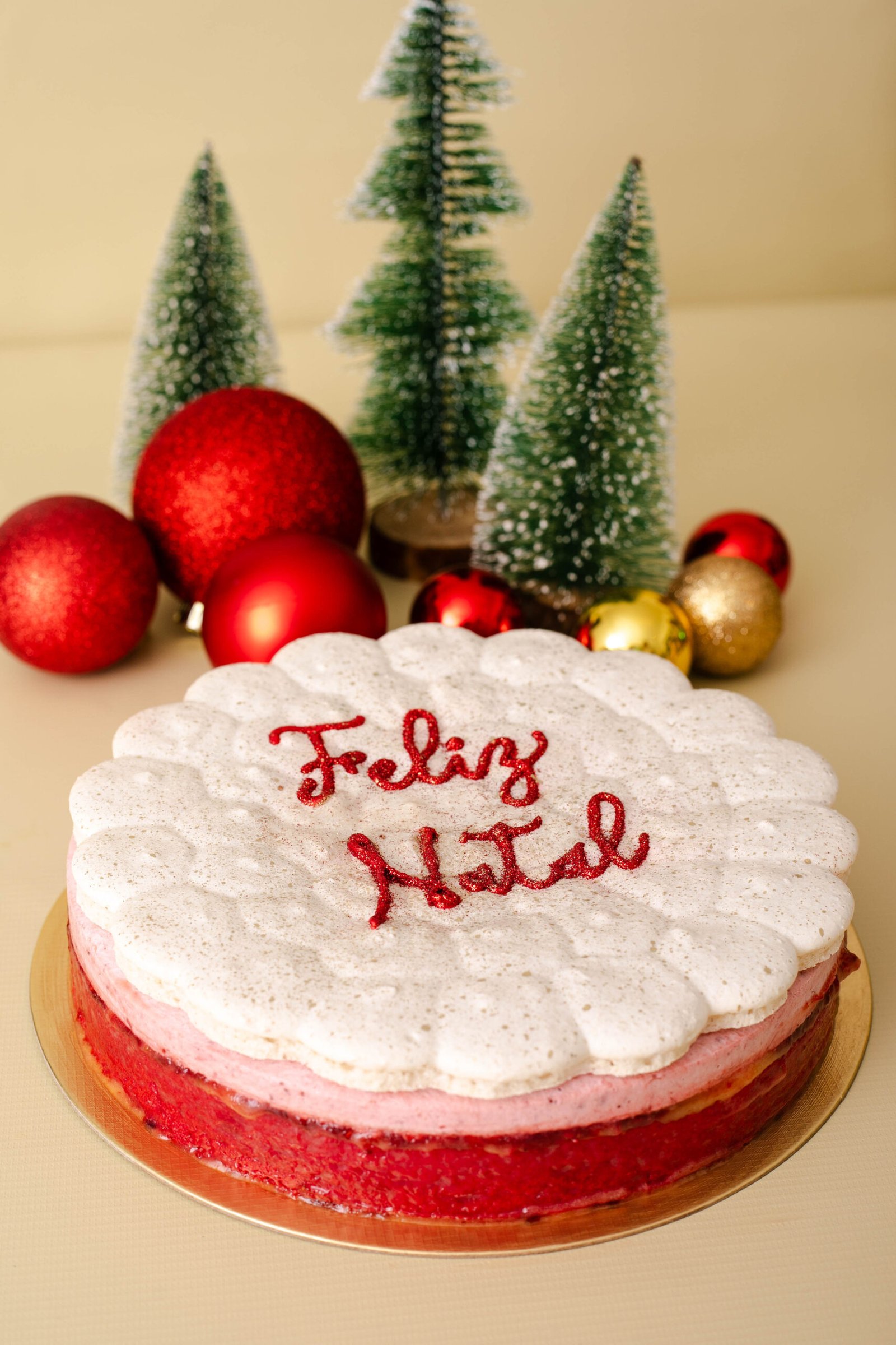 Torta de Macaron - Especial de Natal