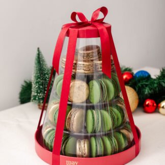 Caixa torre Natalina 45 macarons