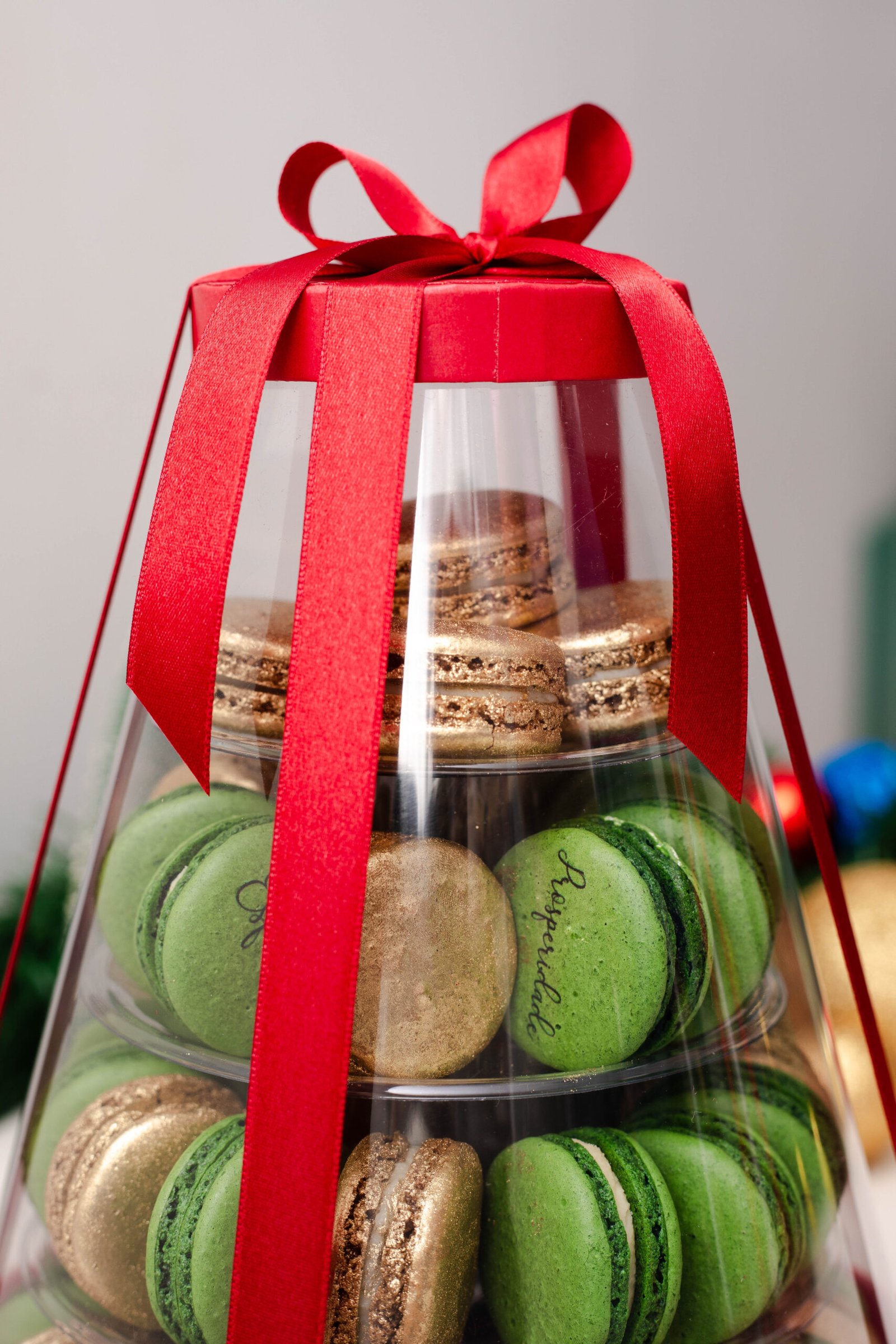 Caixa torre Natalina 45 macarons - Imagem 2