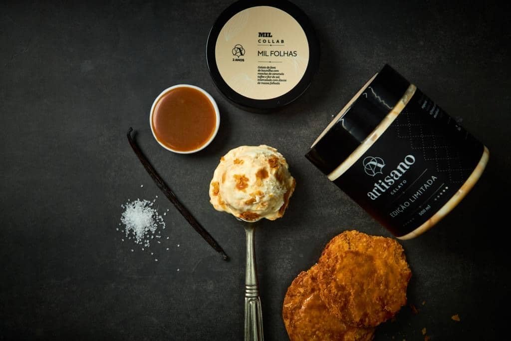 Pote de Gelato Artisano 500 ml - Mil Folhas