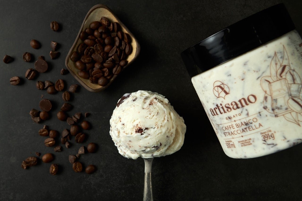 Pote de Gelato Artisano 500 ml - Caffé Bianco