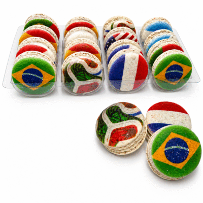 Kit Copa do Mundo - 16 Macarons